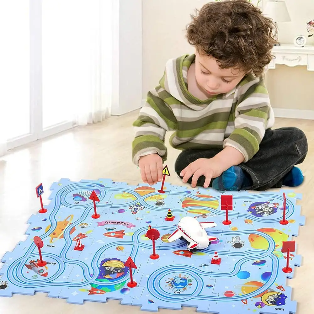 Circuit de voiture puzzle aventure | MotriCars™