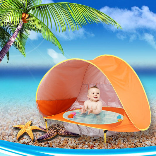 OasisPetitCoin -  Tente Bébé Protection Solaire avec Piscine Intégrée